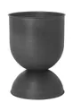 czarny ferm LIVING donica Hourglass Pot M Unisex