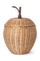 Úložný kôš ferm LIVING Apple béžová 100229206