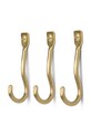 Ferm Living wieszak ścienny Curvature 3-pack żółty 1104263935