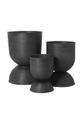 Σαλόνι και υπνοδωμάτιο Δοχείο ferm LIVING Hourglass Pot 100131629 μαύρο