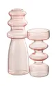 Декоративная ваза J-Line Luna розовый