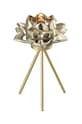 J-Line świecznik dekoracyjny Flower Glass 28909 żółty AA00
