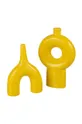 Декоративна ваза J-Line Abstract жовтий