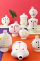 J-Line set vasi decorativi Face Abstract pacco da 3 Porcellana