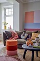 Obývací pokoj a ložnice Taburet Bloomingville Bilbao 82062168 oranžová