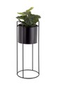 Present Time zestaw doniczek ze stelażem 3-pack PT3698BK czarny AA00
