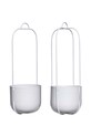 Hübsch ghiveci suspendat Lotus 2-pack gri 940803