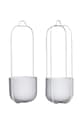 Hübsch doniczka wisząca Lotus 2-pack szary 940803