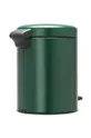 Brabantia cestino dei rifiuti NewIcon 5 L : Acciaio inossidabile, Plastica