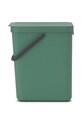 Brabantia cestino dei rifiuti Sort & Go 25 L verde 129964