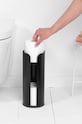 Brabantia suport hârtie igienică ReNew 280504 negru