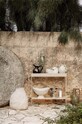 Obývacia izba a spálňa Kvetináč so stojanom ferm LIVING Plant Box Two-Tier 110207693 béžová