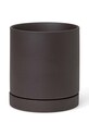 Горшок ferm LIVING Sekki Pot M чёрный 5468