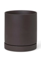 чёрный Горшок ferm LIVING Sekki Pot M Unisex