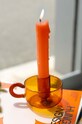 Helio Ferretti świecznik dekoracyjny Amber Crystal 122460 pomarańczowy AA00