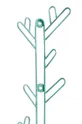 Stenski obešalnik Helio Ferretti Cactus turkizna
