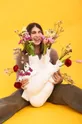 Seletti dekor váza Love In Bloom Giant : Műanyag