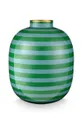 multicolor Pip Studio wazon dekoracyjny Stripes Green Unisex