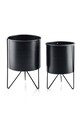 Набор горшков Affek Design Swen Black 2 шт мультиколор HTOP7327