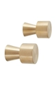 żółty OYOY wieszak ścienny Pin Hook/Knob 2-pack Unisex