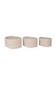 Set košara za pohranu House Nordic Cadima 3-pack 4401545 bež AA00