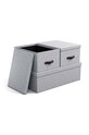 Комплект ящиков для хранения Bigso Box of Sweden Inge 3 шт 8113C6249LEA648 серый AA00