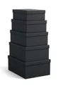 szary Bigso Box of Sweden zestaw pudełek do przechowywania Joel 5-pack Unisex