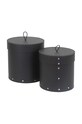Salon i sypialnia Bigso Box of Sweden zestaw pudełek do przechowywania Hanna 2-pack 802216001S000 szary