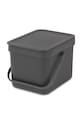 Koš za smeće Brabantia Sort & Go 6L 109720 siva AA00