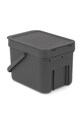 Kuhinja i bar Koš za smeće Brabantia Sort & Go 6L 109720 siva
