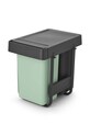 Kanta za otpatke na izvlačenje za kuhinjski ormarić Brabantia Sort&Go 2x15L siva 232503