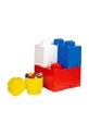 Набор контейнеров для хранения с крышками Lego 4 шт мультиколор 40150001