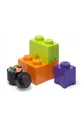 multicolore Lego set contenitori portaoggetti con coperchio pacco da 4 Unisex