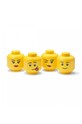 Σετ δοχείων αποθήκευσης με καπάκι Lego 4-pack κίτρινο 43330800