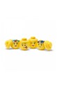 Σετ δοχείων αποθήκευσης με καπάκι Lego 4-pack 43330800 κίτρινο AA00