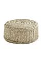 Madam Stoltz scaun de puf Seagrass Pouf bej MKTE211401