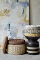 Madam Stoltz puf Seagrass Pouf MKTE211401 beżowy AA00