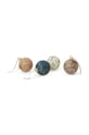 ferm LIVING set de globuri de crăciun Marble Baubles M 4-pack multicolor 1104267189