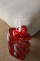 Nappali és hálószoba &k amsterdam dekoratív gyertyatartó ribbon red 1520.01 piros