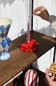 &k amsterdam dekoratív gyertyatartó ribbon red 1520.01 piros