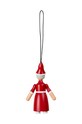 Lifestyle Kay Bojesen ornament pentru pomul de crăciun Santa Claus and Santa Clara 2-pack 39322 multicolor