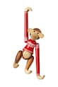 Декоративна фігурка Kay Bojesen Monkey Christmas Jumper 2024 S 39571 барвистий AA00