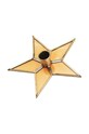 Декоративний свічник Madam Stoltz Amber IB.2210124.Amber жовтий AA00