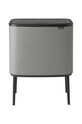 Brabantia cos de gunoi Bo Touch, 11 + 23 L gri 127243