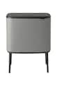 Brabantia cos de gunoi Bo Touch, 11 + 23 L gri 127243