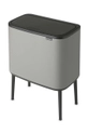 Brabantia cestino dei rifiuti Bo Touch, 11 + 23 L 127243 grigio AA00