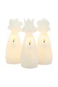 Sirius set de decorațiuni de crăciun cu led Maria Tre Konger 3-pack alb 13330
