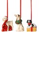 Závesná dekorácia Villeroy & Boch Nostalgic Ornaments 5 x 5 x 7 cm 3-pak viacfarebná 14.8331.6692