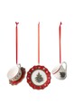 Різдвяні прикраси Villeroy & Boch Toy's Delight 3-pack барвистий 14.8659.6665