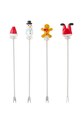 Набір виделок для закусок Bloomingville Feliz Cocktail Fork 4-pack червоний 82061252